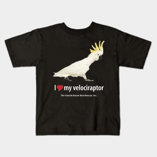 CB Cockatoo velociraptor Kids T-Shirt